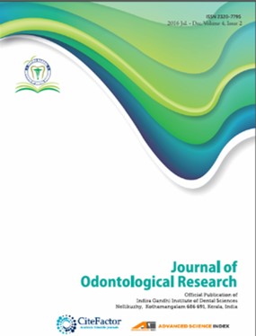 J Odontol Res 2016 Volume 4 Issue 2